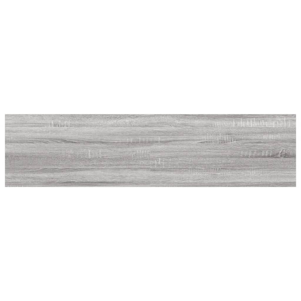 Mensole Parete 4pz Grigio Sonoma 40x10x1,5cm Legno Multistrato