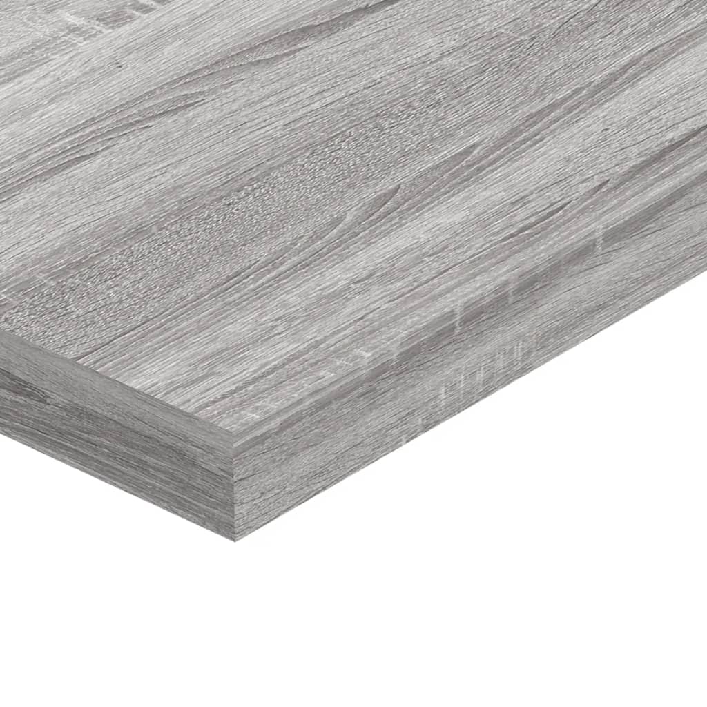 Mensole Parete 4pz Grigio Sonoma 40x10x1,5cm Legno Multistrato