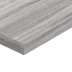 Mensole Parete 4pz Grigio Sonoma 40x10x1,5cm Legno Multistrato