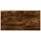 Mensole Parete 4pz Rovere Fumo 40x20x1,5 cm Legno Multistrato