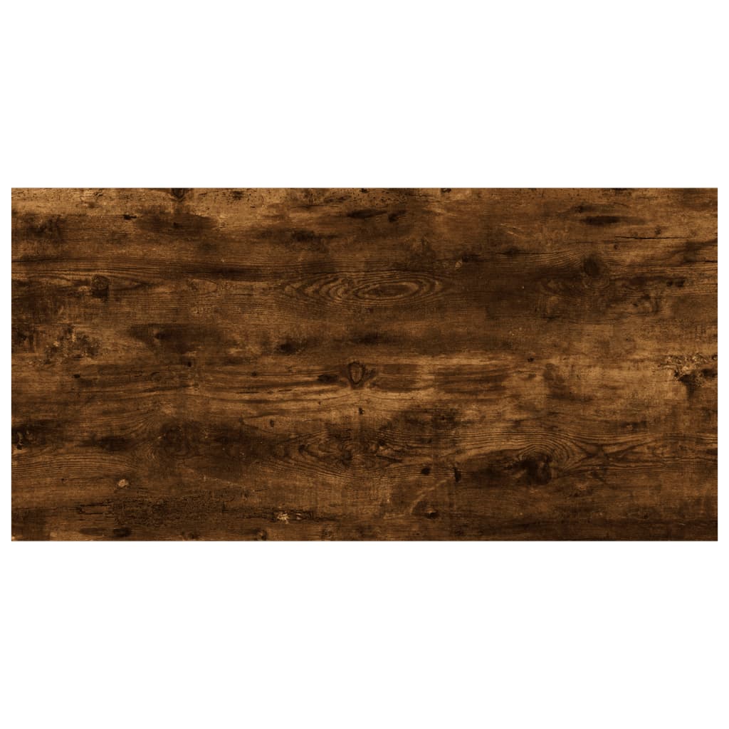 Mensole Parete 4pz Rovere Fumo 40x20x1,5 cm Legno Multistrato