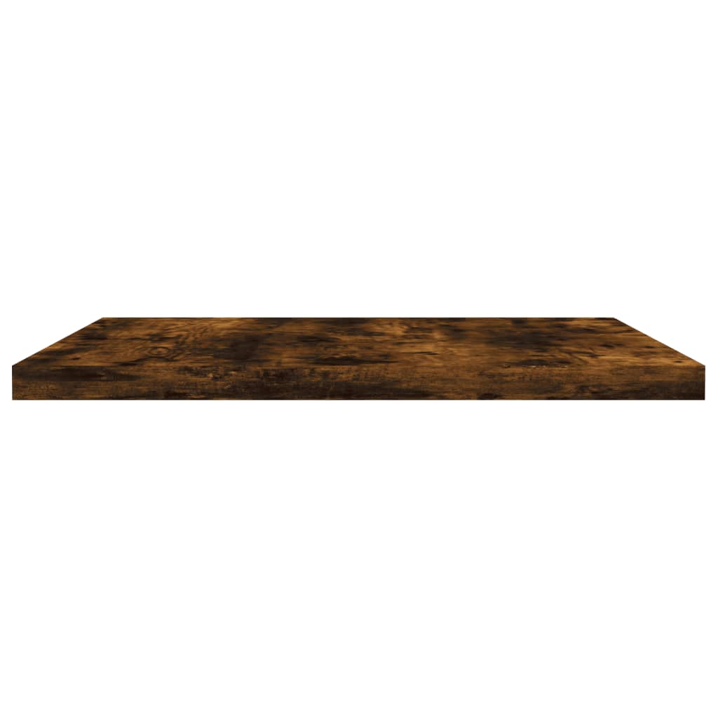 Mensole Parete 4pz Rovere Fumo 40x30x1,5 cm Legno Multistrato