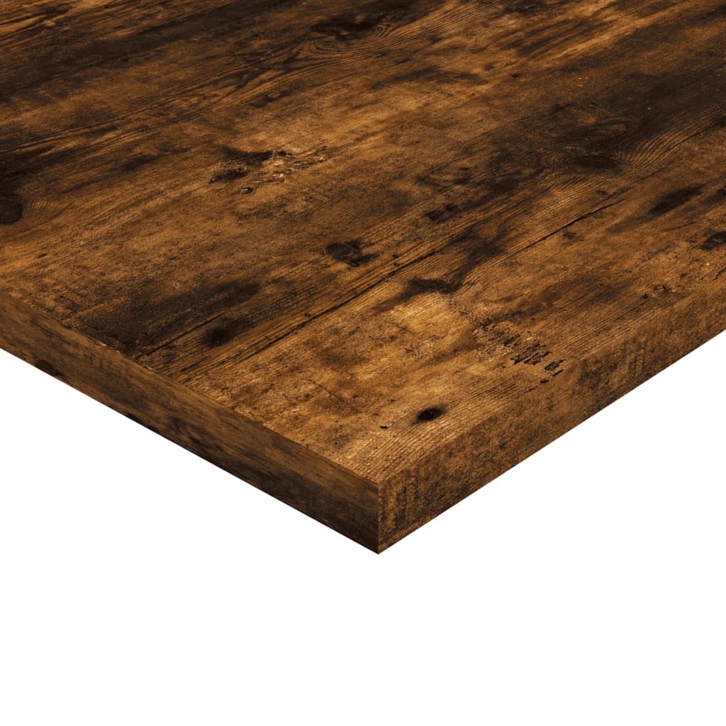 Mensole Parete 4pz Rovere Fumo 40x30x1,5 cm Legno Multistrato