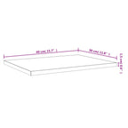 Mensole Parete 4pz Rovere Fumo 40x30x1,5 cm Legno Multistrato