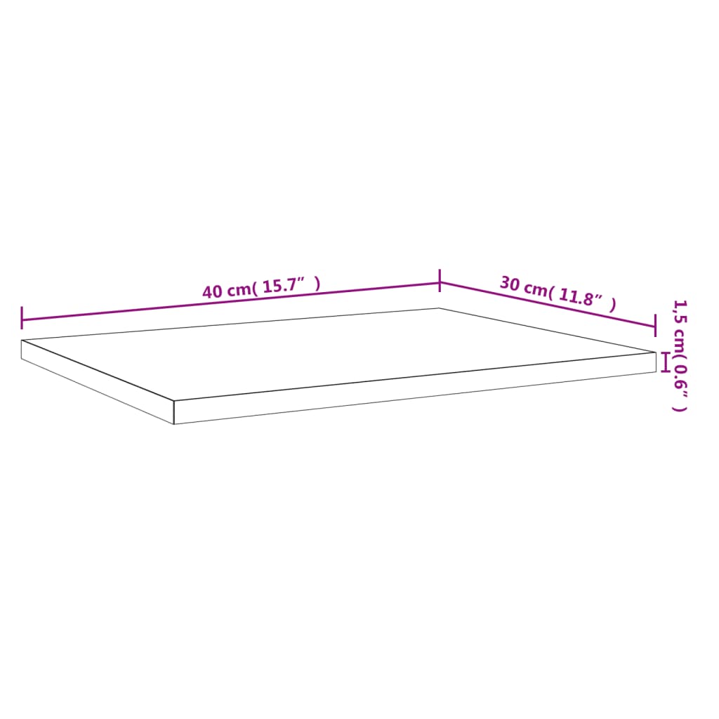 Mensole Parete 4pz Rovere Fumo 40x30x1,5 cm Legno Multistrato