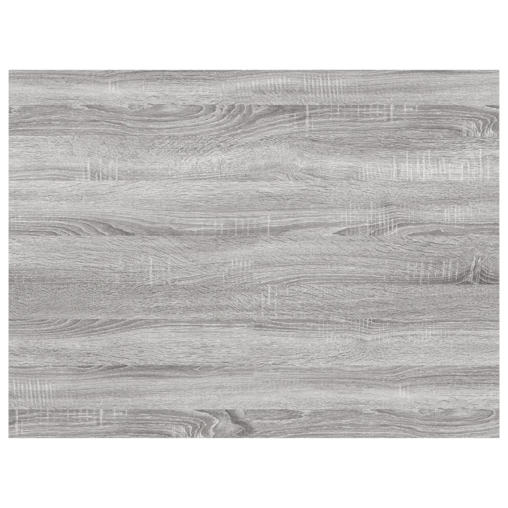 Mensole Parete 4pz Grigio Sonoma 40x30x1,5cm Legno Multistrato