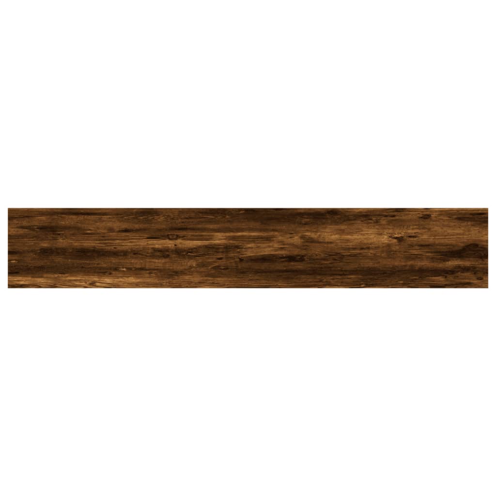 Mensole Parete 4pz Rovere Fumo 60x10x1,5 cm Legno Multistrato