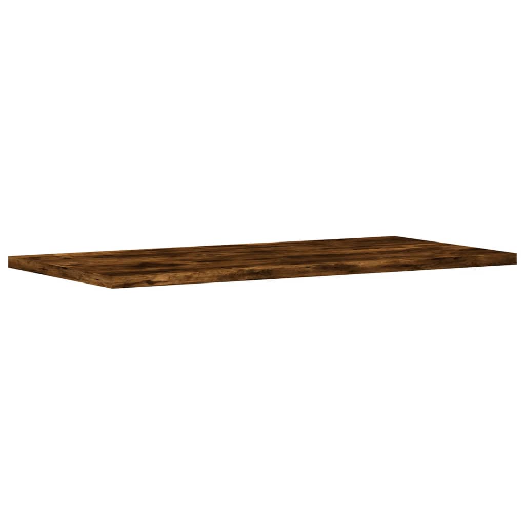 Mensole Parete 4pz Rovere Fumo 60x20x1,5 cm Legno Multistrato