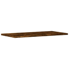 Mensole Parete 4pz Rovere Fumo 60x20x1,5 cm Legno Multistrato
