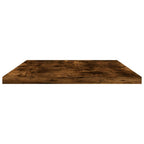 Mensole Parete 4pz Rovere Fumo 60x20x1,5 cm Legno Multistrato
