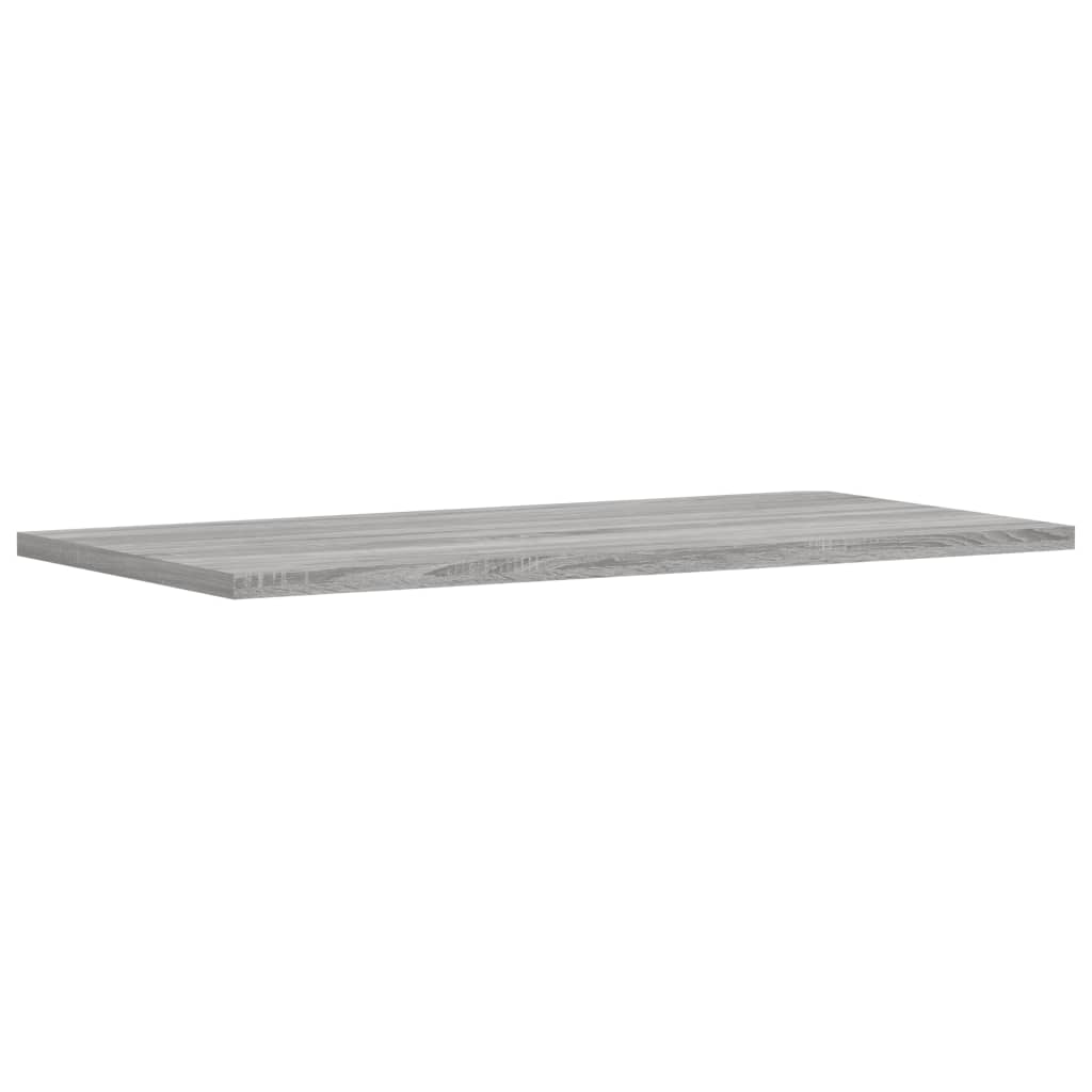 Mensole Parete 4pz Grigio Sonoma 60x30x1,5cm Legno Multistrato