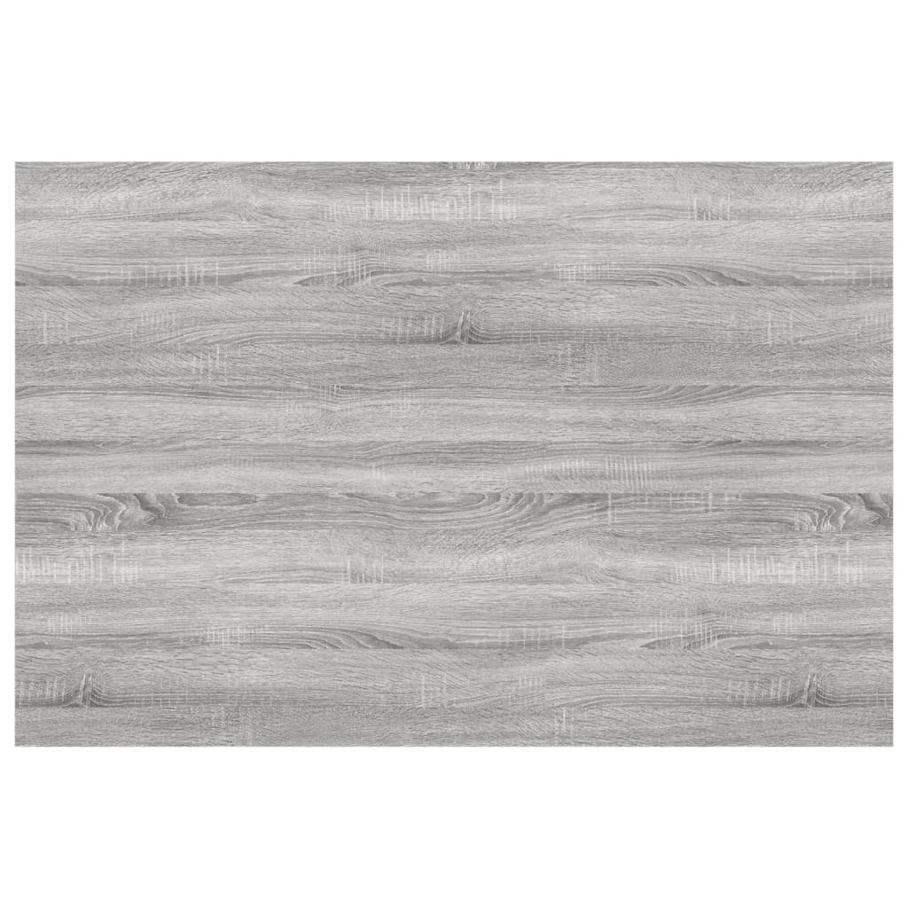 Mensole Parete 4pz Grigio Sonoma 60x40x1,5 cm Legno Multistrato