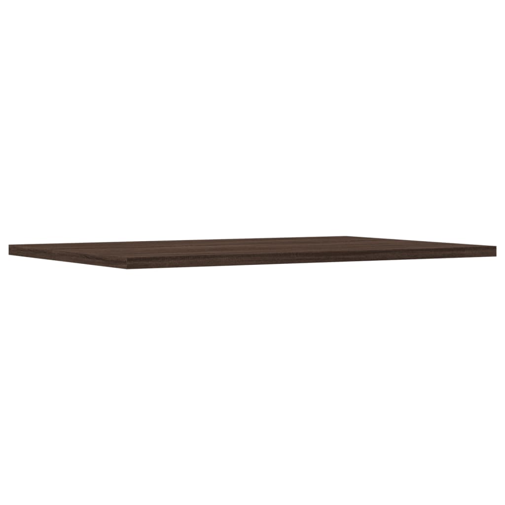 Mensole Parete 4pz Rovere Marrone 60x40x1,5cm Legno Multistrato