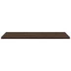 Mensole Parete 4pz Rovere Marrone 60x40x1,5cm Legno Multistrato