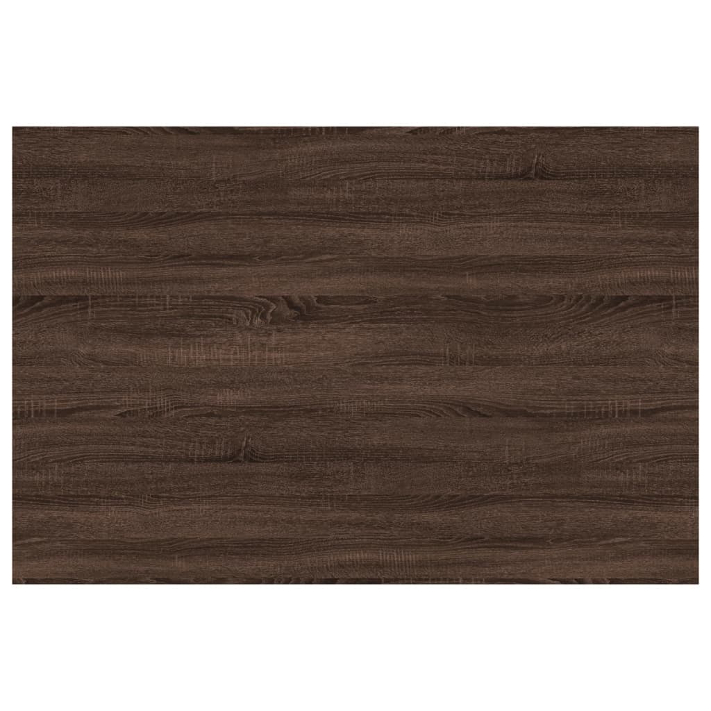 Mensole Parete 4pz Rovere Marrone 60x40x1,5cm Legno Multistrato