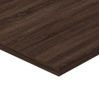 Mensole Parete 4pz Rovere Marrone 60x40x1,5cm Legno Multistrato