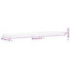 Mensole Parete 4pz Rovere Fumo 80x20x1,5 cm Legno Multistrato