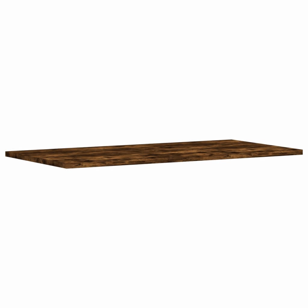 Mensole Parete 4pz Rovere Fumo 80x40x1,5 cm Legno Multistrato