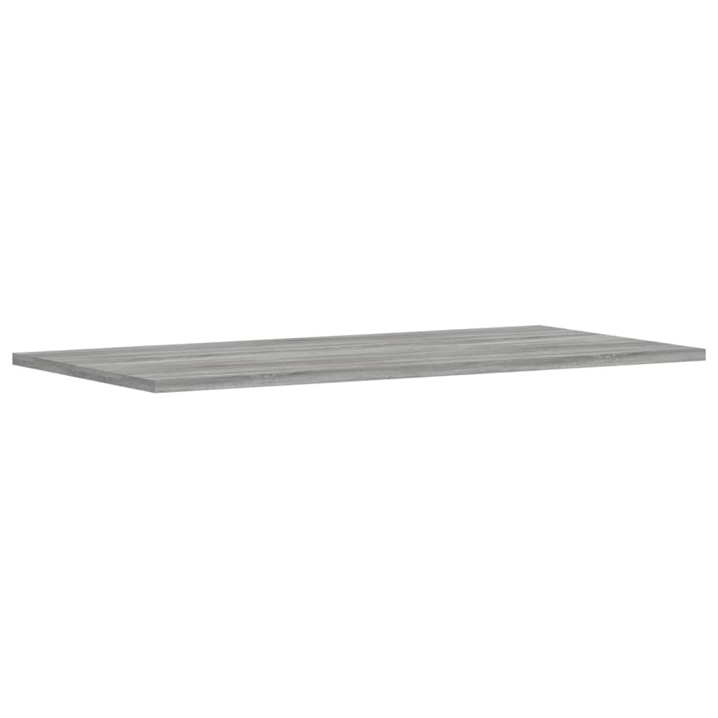 Mensole Parete 4pz Grigio Sonoma 80x40x1,5cm Legno Multistrato