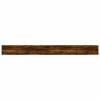 Mensole Parete 4pz Rovere Fumo 100x10x1,5 cm Legno Multistrato