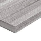 Mensole Parete 4pz Grigio Sonoma 100x10x1,5cm Legno Multistrato