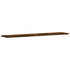 Mensole Parete 4pz Rovere Fumo 100x20x1,5 cm Legno Multistrato
