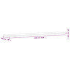 Mensole Parete 4pz Rovere Fumo 100x20x1,5 cm Legno Multistrato