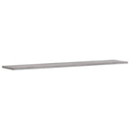 Mensole Parete 4pz Grigio Sonoma 100x20x1,5cm Legno Multistrato