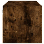 Mobile a Muro con Ante in Vetro Rovere Fumo 102x37x35 cm