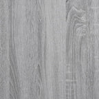 Comodini con Ante in Vetro 2pz Grigio Sonoma 35x37x50 cm