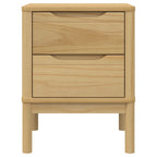 Comodino FLORO Marrone Cera 45x39x57 cm Legno di Pino