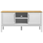 Mobile TV FLORO Bianca 114x43x55 cm in Legno Massello di Pino