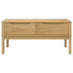 Tavolino FLORO Marrone Cera 99x55,5x45 cm in Legno di Pino