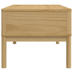 Tavolino FLORO Marrone Cera 99x55,5x45 cm in Legno di Pino