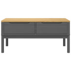 Tavolino FLORO Grigio 99x55,5x45 cm in Legno di Pino
