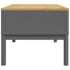 Tavolino FLORO Grigio 99x55,5x45 cm in Legno di Pino