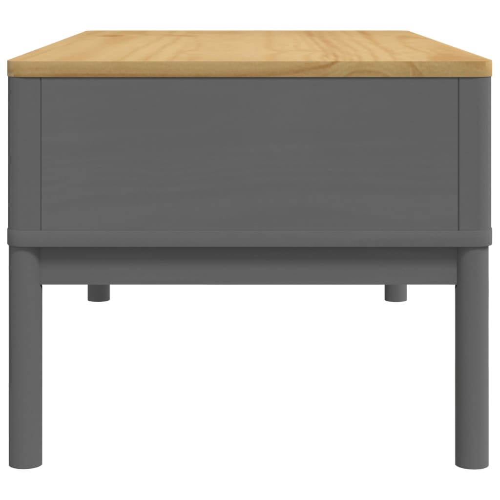 Tavolino FLORO Grigio 99x55,5x45 cm in Legno di Pino