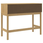 Tavolo Consolle FLORO 89,5x36,5x73 cm Marrone Cera Legno Pino