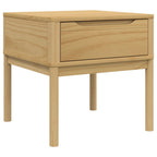 Tavolo per Lampada FLORO 55x55x54 cm Marrone Cera Legno di Pino