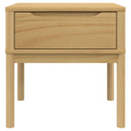 Tavolo per Lampada FLORO 55x55x54 cm Marrone Cera Legno di Pino