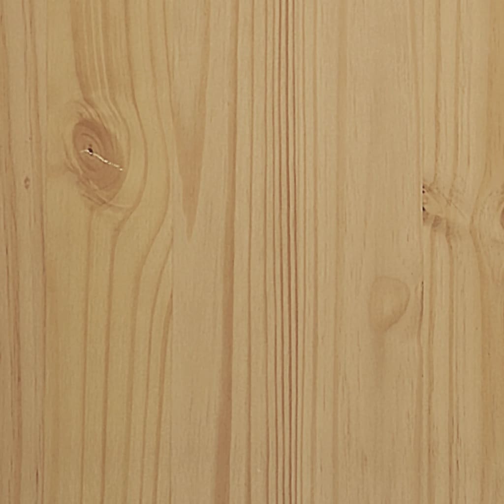 Tavolo per Lampada FLORO 55x55x54 cm Marrone Cera Legno di Pino