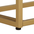 Tavolo Consolle 90x30x76 cm in Legno Massello di Mango e Ferro