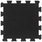 Piastrelle per Pavimenti in Gomma 9 pz Nere 16 mm 30x30 cm