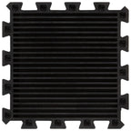 Piastrelle per Pavimenti in Gomma 9 pz Nere 16 mm 30x30 cm