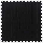 Piastrella per Pavimenti in Gomma Nera 12 mm 100x100 cm