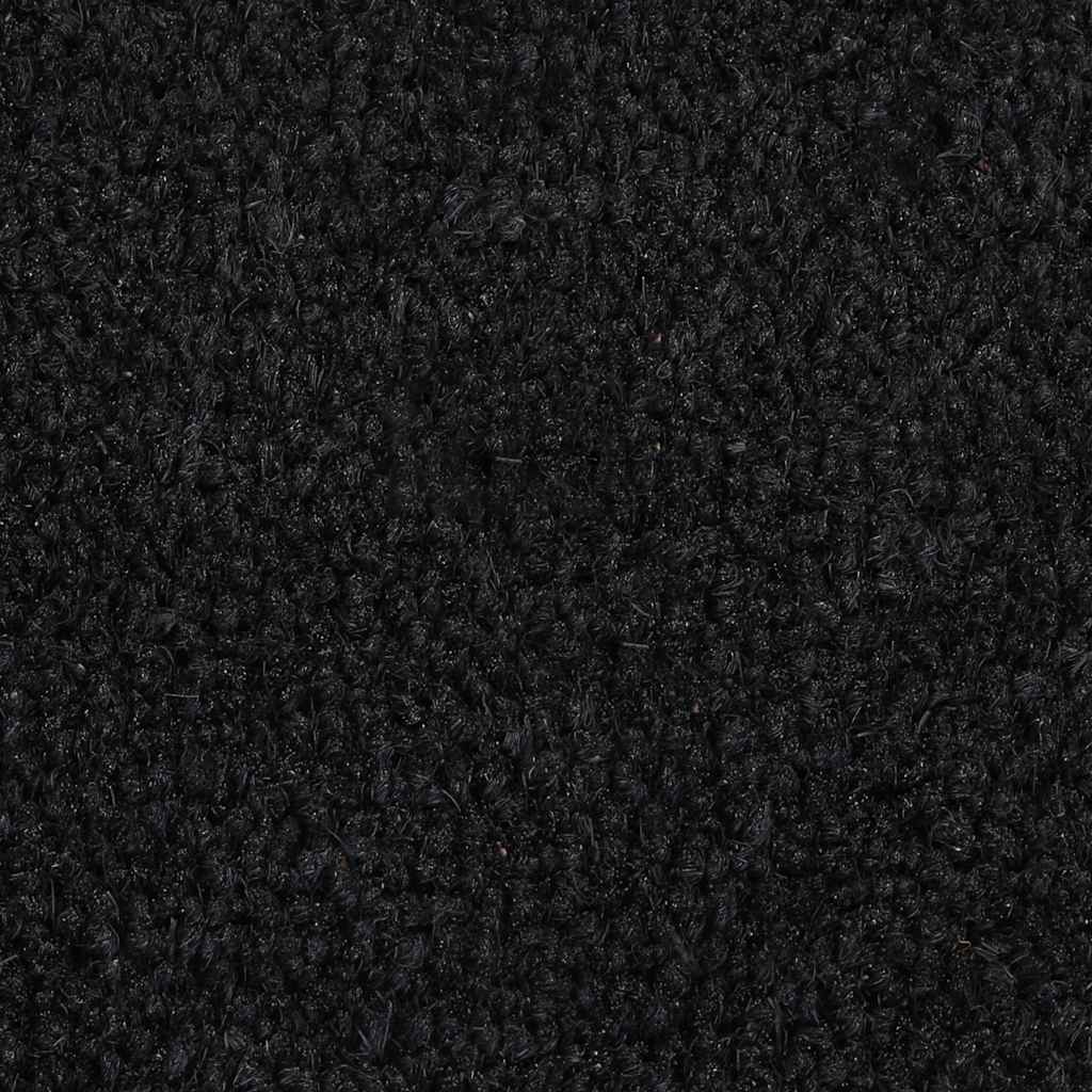 Zerbino Nero Mezzo Rotondo 60x90 cm Fibra di Cocco
