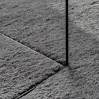 Tappeto Pelo Corto HUARTE Morbido Lavabile Antracite 120x170 cm