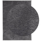 Tappeto Pelo Corto HUARTE Morbido Lavabile Antracite 160x230 cm