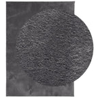 Tappeto Pelo Corto HUARTE Morbido Lavabile Antracite 200x280 cm