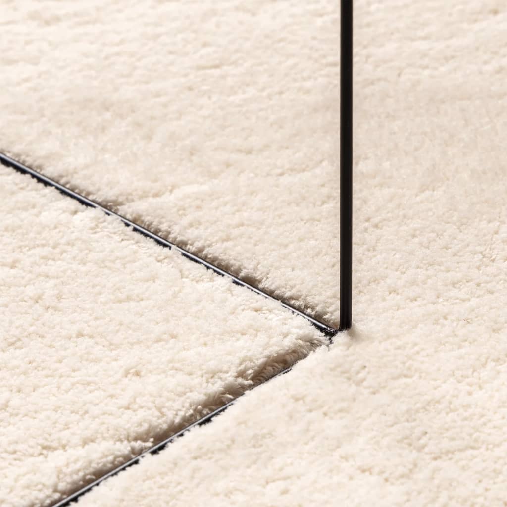 Tappeto a Pelo Corto HUARTE Morbido e Lavabile Beige 80x150 cm